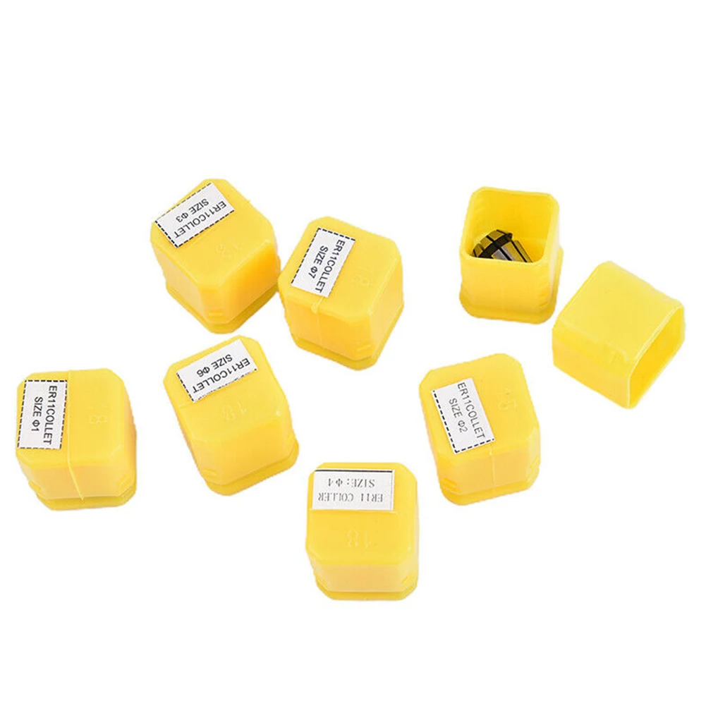 ER11 Spring Collet Chuck Set Made of Hardened Material 7 Metric Shank Sizes for CNC Milling Lathe Tool Engraving Machine