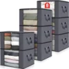 Big Capacity Quilt Clothes Storage Bag Duvet Blanket Sorting Bags Dustproof Closet Under-Bed Storage Moisture Proof Organizer 1