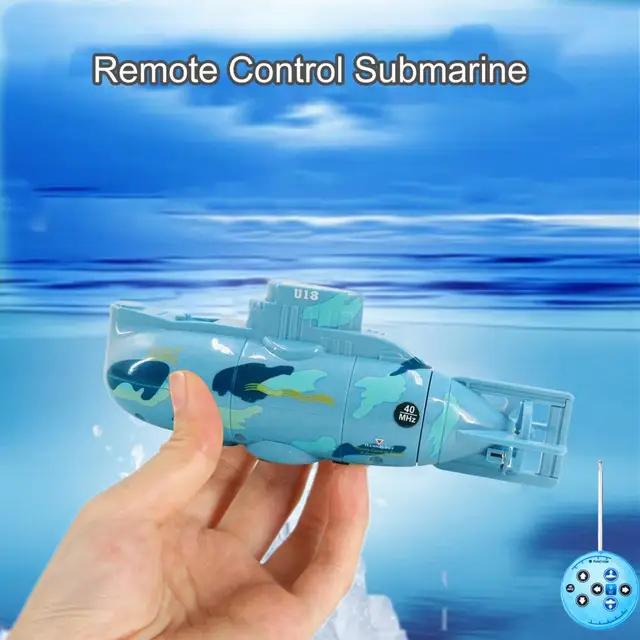 1 Set Mini Remote Control Submarine Classic Toy RC Submarine Toy Rechargeable Model Toys Remote Control Toy Simulation Boat 5