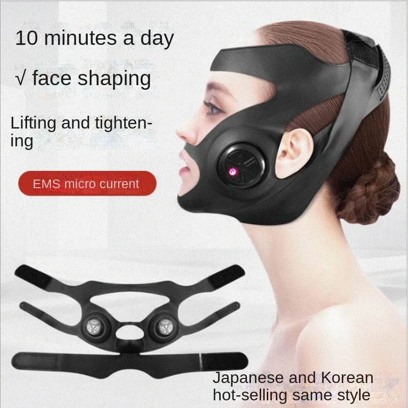 Beauty Mask Bandage with V Line Lifting & Cellulite Mandibular EMS Micro-current Face Lifting Device