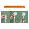 Shower Head Filter,Replacement Shower Head ,Rainfall Shower Head Replacement For Turbocharged Shower Head Filter 6