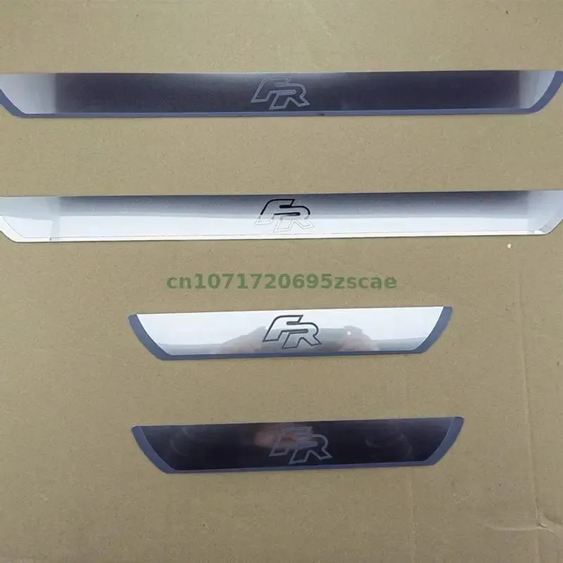 Car Stickers FR Stainless Steel Door Sill Cover for SEAT LEON ARONA ATECA