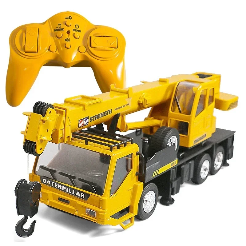 1:24 8ch Rc Crane Truck Transportation Engineering Vehicle Oversize Simulate Car Boy Model Outdoor Toy Gift Construction Car 5