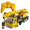 1:24 8ch Rc Crane Truck Transportation Engineering Vehicle Oversize Simulate Car Boy Model Outdoor Toy Gift Construction Car 5