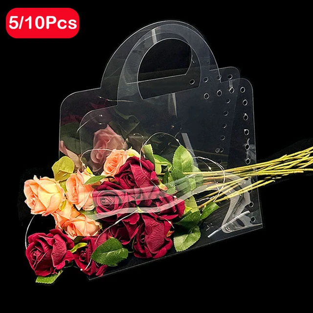 Fresh Flower Packaging Bag Simple And Transparent Bouquet - Temu Australia