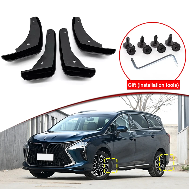 

Car Styling For Forthing U-Tour Yacht 2022 2023 ABS Car Mud Flaps Splash Guard Mudguards MudFlaps Front Rear Fender Accessories