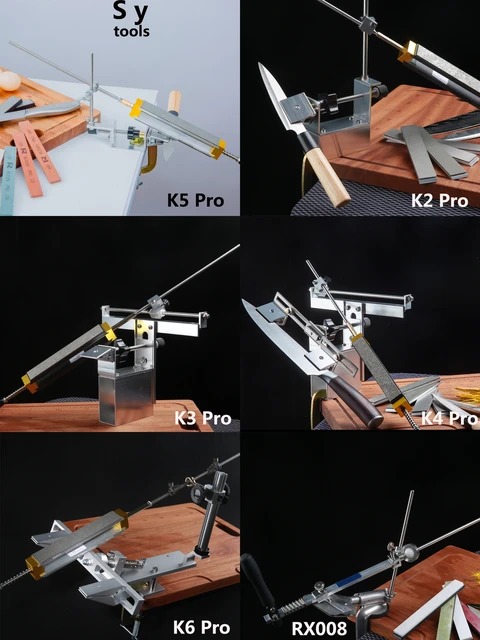 KME Knife sharpener sharpening system 360 degree Flip with diamond  sharpening stones set - AliExpress