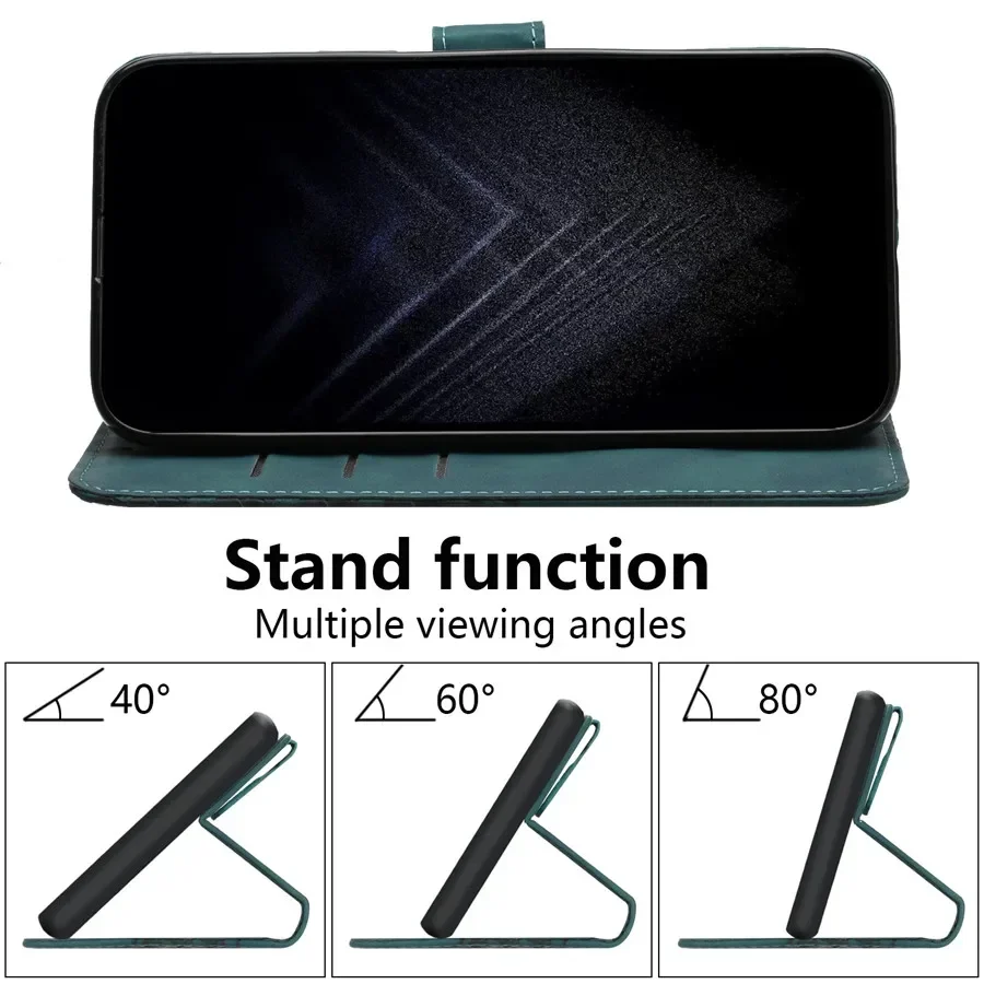 Leather Flip Wallet Case - Moto Edge Series