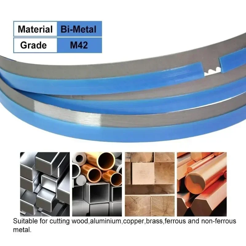 147" X 1/2" X .035" M42 Bi-Metal Band Saw Blade – High Cobalt For Metal Cutting