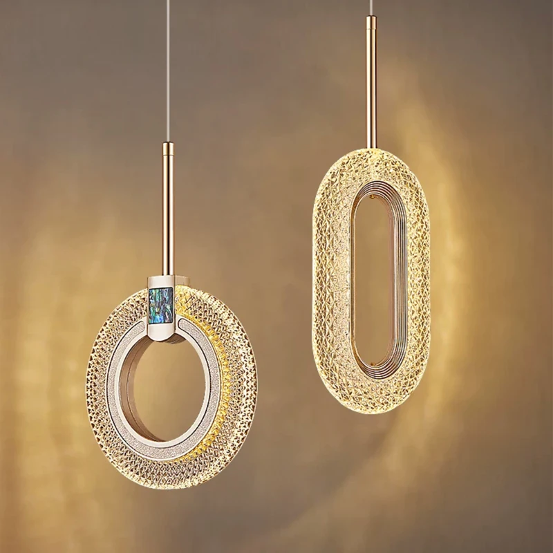 

Скандинавский светодиодный подвесной светильник, комнатное Освещение для дома, гостиной, спальни, прикроватная люстра, современное роскошное украшение, Подвесная лампа