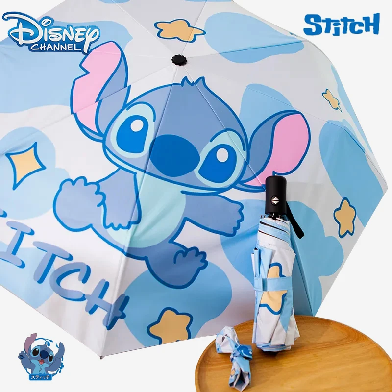Disney Stitch-paraguas de dibujos animados, sombrilla de protección solar  Anti-UV, plegable, Manual, regalo de fiesta - AliExpress