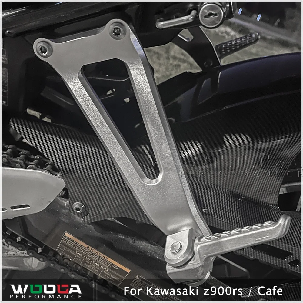 

Для Kawasaki z900rs ZR900 Cafe 2018-2022 задний пассажирский ножной педаль подножка кронштейн аксессуары 2019 2020 2021