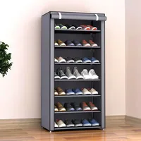 6/8/10Layers Dustproof Shoe Cabinet Multilayer Minimalist Nonwoven Shoe Rack Organizer Home Furniture Space-saving Organizer 4
