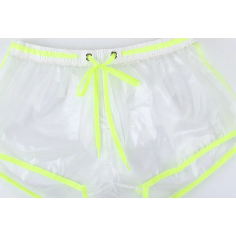 Men's Swimwear Surfing Beach pants boxer Swimming PVC Material Transparent Trunks Sexy Shorts Swim briefs Boxers Sports Suit Men 6