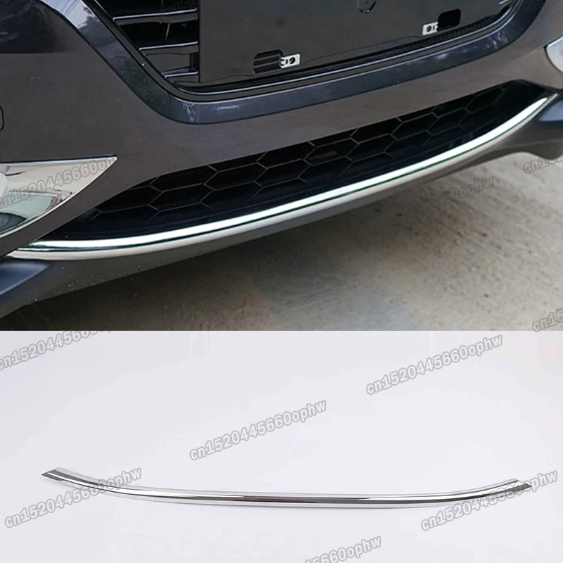

shiny silver car front bumper trims protector for honda hr-v hrv 2015 2016 2017 2018 vezel accessories sport auto styling