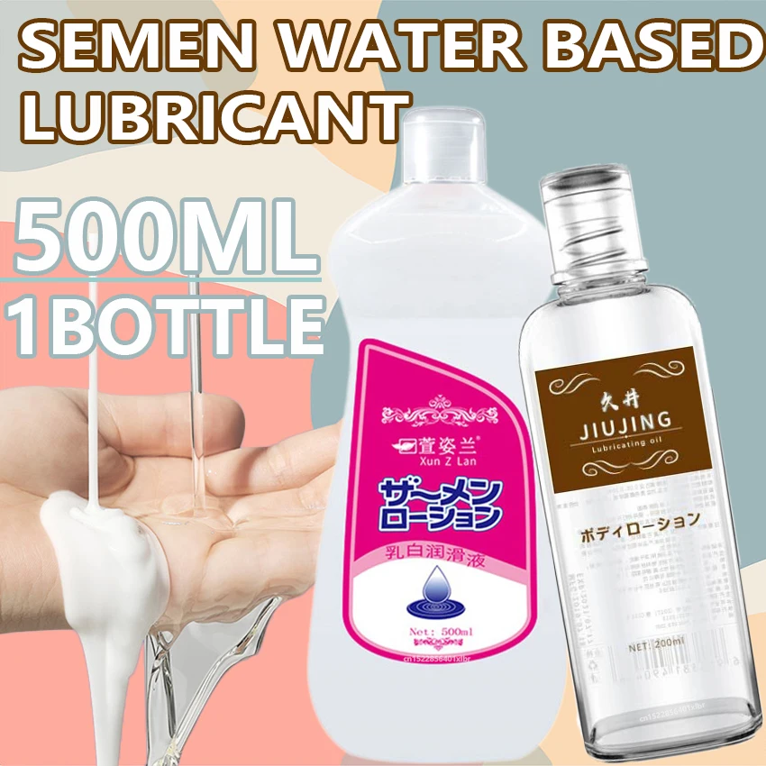 

Semen Lubricant For Mens Womens Oil Vaginal Anal 500ml Sex Toy Couples Gay Massage Gel Water Based Lubrication Adult Products 18