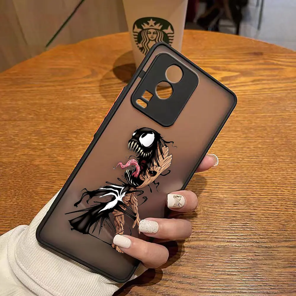 thumbnail image 1 of Funda mate para VIVO X90 X80 X70 5G X60 X50 X30 IQOO NEO 3 5 PRO PLUS X27 X23 X20 Funda Coque Capa Shell Marvel Comics Groot, 1 of 5