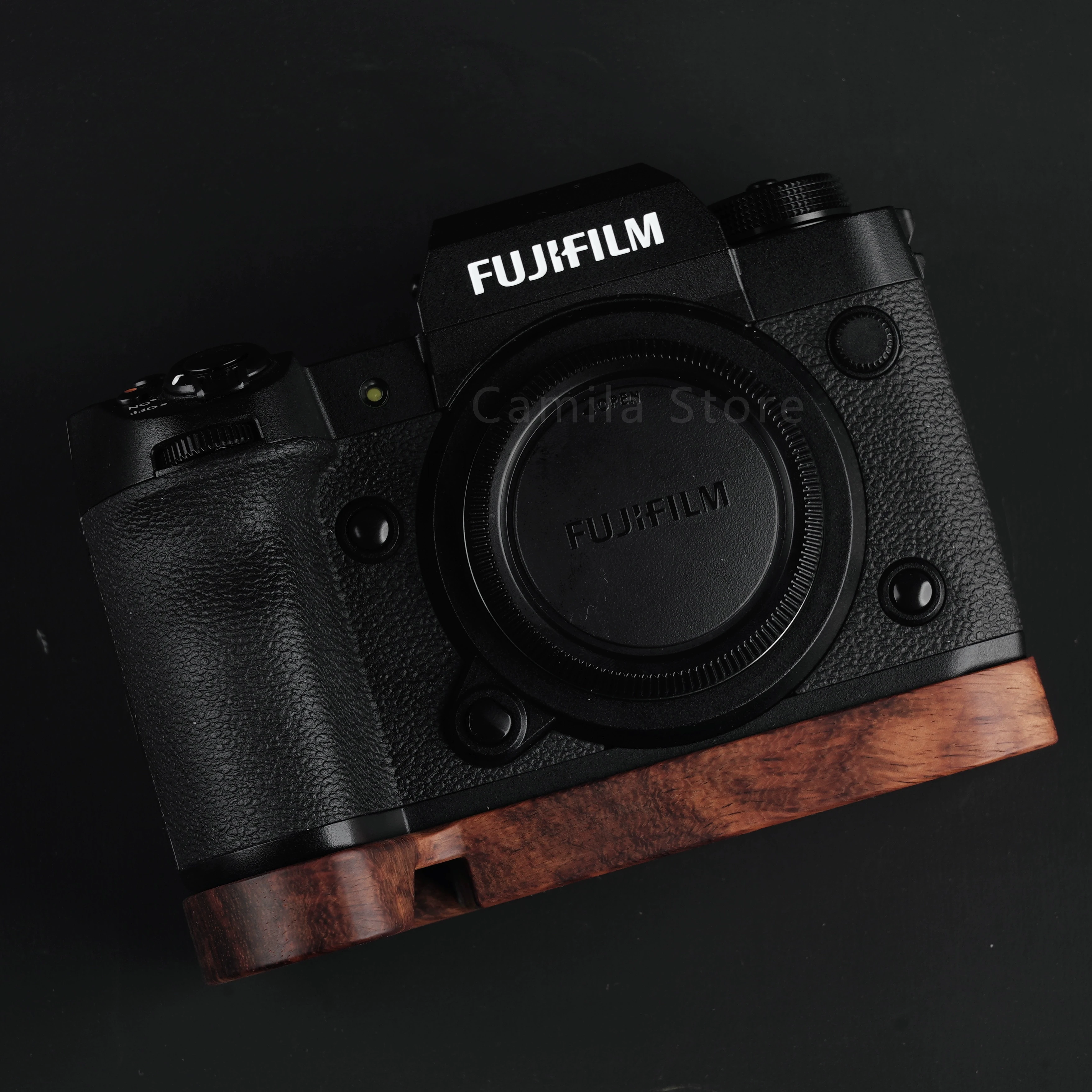 Supporto Per Staffa Con Piastra In Legno Ultraleggero Base Per Impugnatura Per Fuji Fujifilm Xh2 Xh2S X-H2S Accessorio Per Treppiede Per Fotocamera