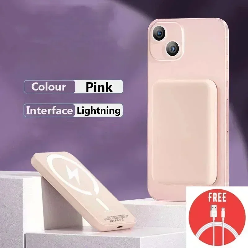 New 50000mAh Magnetic Portable Power Bank Magsafe Wireless External Battery Charger Cases Original 1:1 for iPhone Samsung Xiaomi