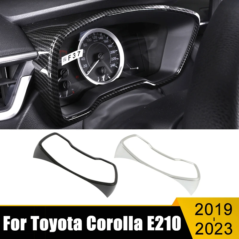 

For Toyota Corolla E210 2019 2020 2021 2022 2023 Hybrid ABS Carbon Car Dashboard Frame Cover Trim Sticker Decoration Accessories