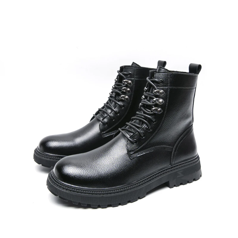 Leather Boots For Man Genuine Leather Big Size Boots High Quality Designer Formal Casual Fashion Business