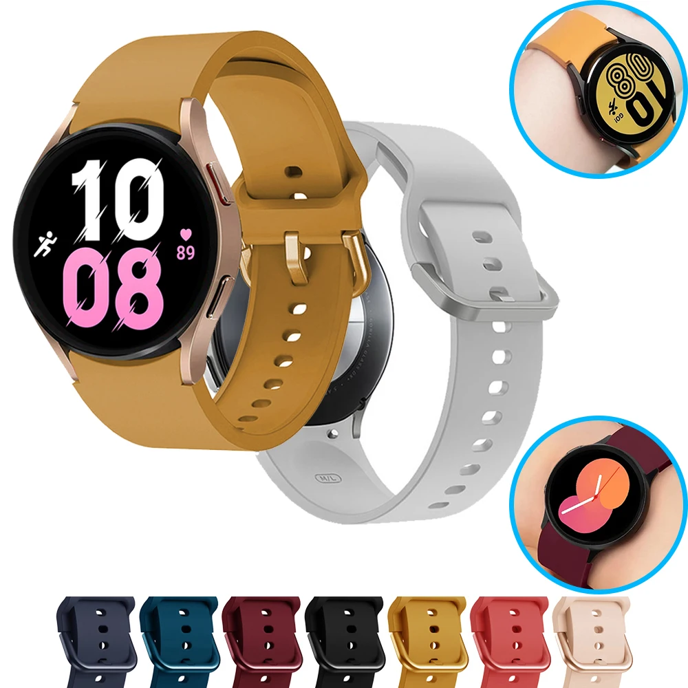 Cinturino In Silicone Per Samsung Galaxy Watch 5 44Mm 40Mm 5 Pro 45Mm Bracciale Sportivo Smartwatch Galaxy Watch 4 Classic 46Mm 42Mm Band