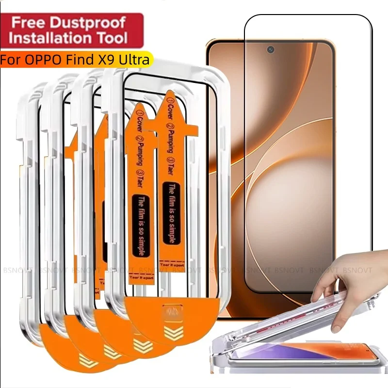 Premium Tempered Glass Screen Protector - Dust-Free, Full 9H Hardness, Ultra Clear