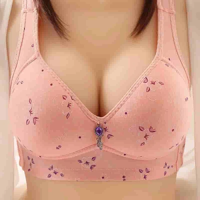 Tshirt Bras for Women Women's Bra Underwear Underwear Wire Bra (Hot Pink,  38)