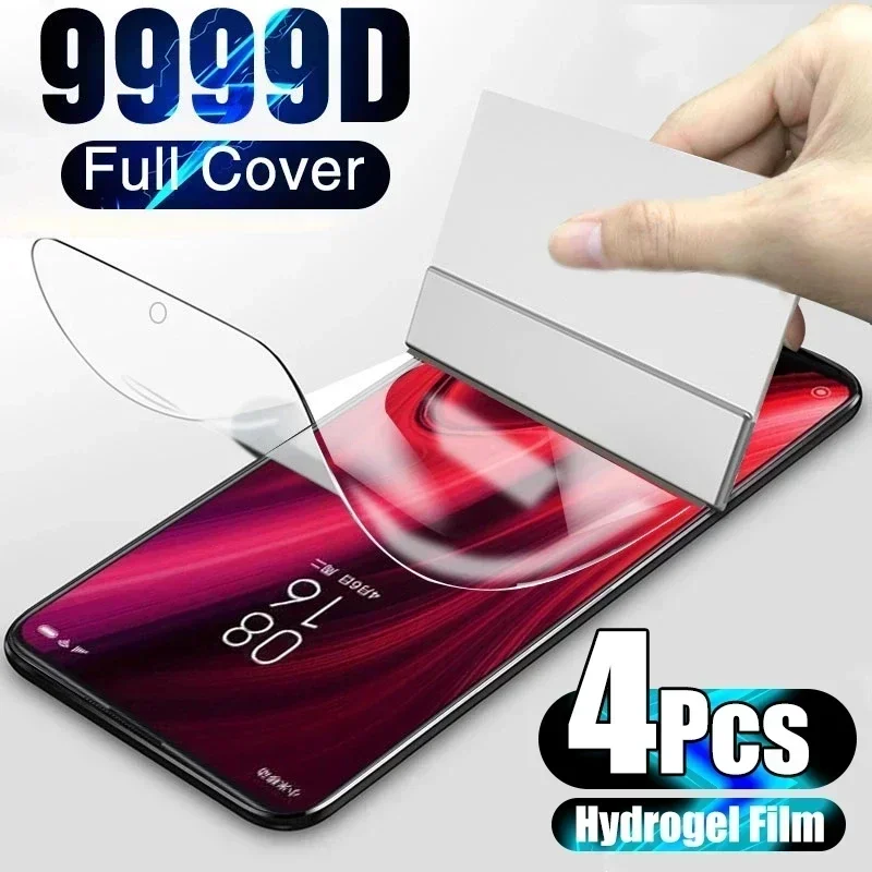

Гидрогелевая пленка для Xiaomi Redmi Note 9, 8, 7, 11 Pro, 9S, 10, 10S, 4 шт.