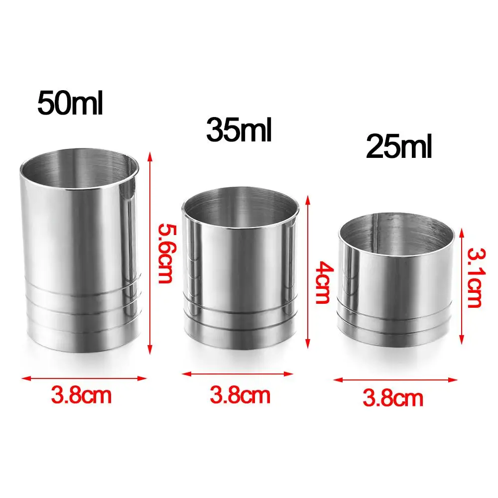 25/35/50ml Drinkware Stainless Steel Barware Cocktail Bar Accessories Kitchen Gadgets Measure Cup - 4