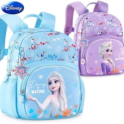 2023 Disney Frozen Kindergarten Bag For Girls Elsa Anna Age 2-8 Primary Student Shoulder Orthopedic Backpack Kids Gifts Mochila