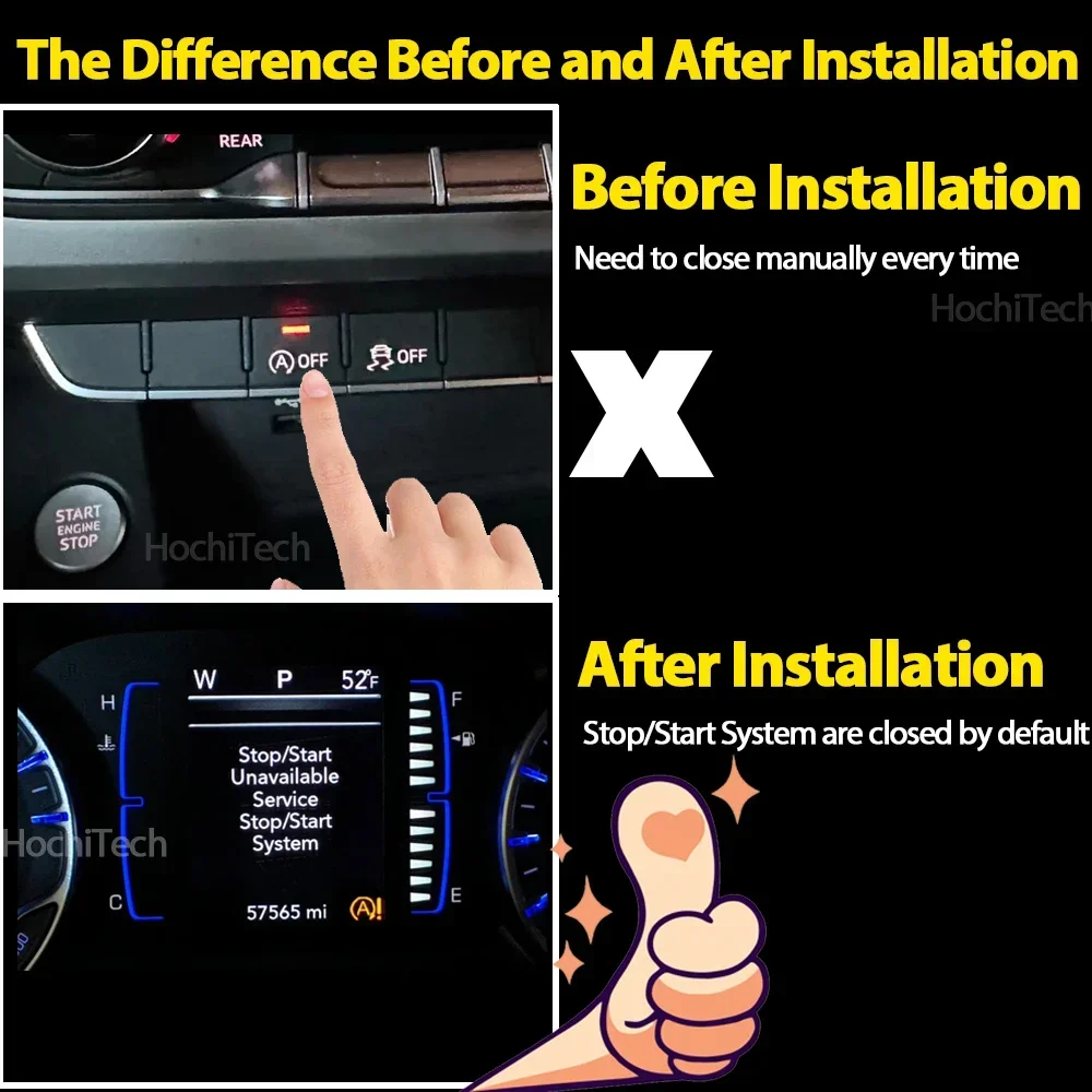 نظام إيقاف تشغيل المحرك التلقائي للسيارة مستشعر ال...