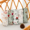 HappyFlute New 120*110CM Digital All Print  Bamboo Cotton 2Layer Super Soft Muslin Swaddle High Quality Wrap For Newborn Blanket 2