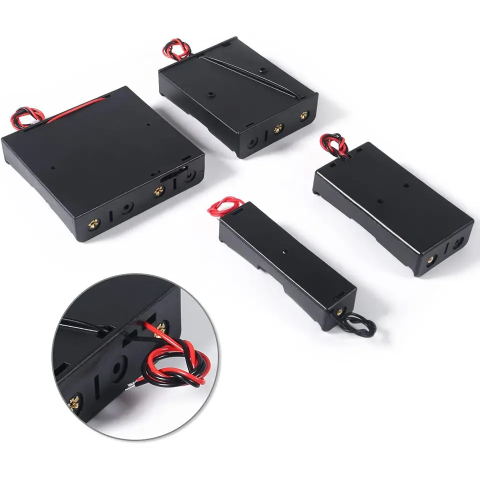 3pcs 18650 Battery Holder with Wire 3.7V,7.4V, 11.1V, 14.8V 18650 Battery Holder Box for Battery storage charging image 6