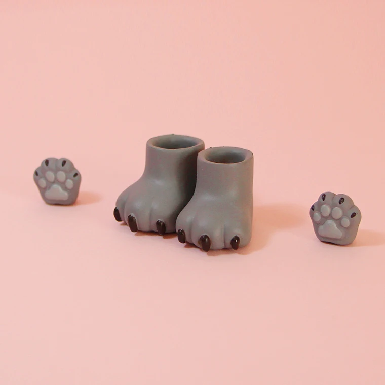 Ob11 YMY Dolls Cat hand Doll Cat Feet Accessories Replacement Foot Ymy Gestures With Magnet  Diy Toys For Ymy, Dod, Gsc Body 5