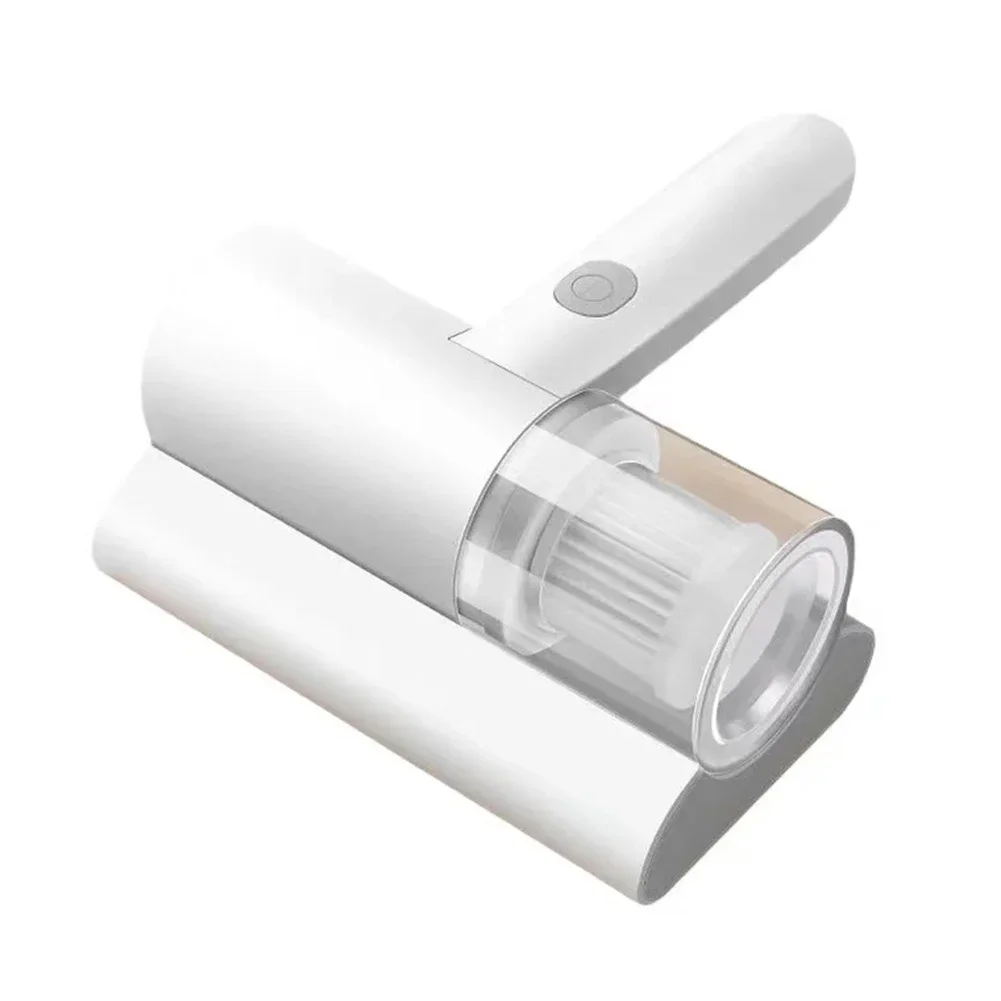 compact white handheld vacuum showing ergonomic handle design