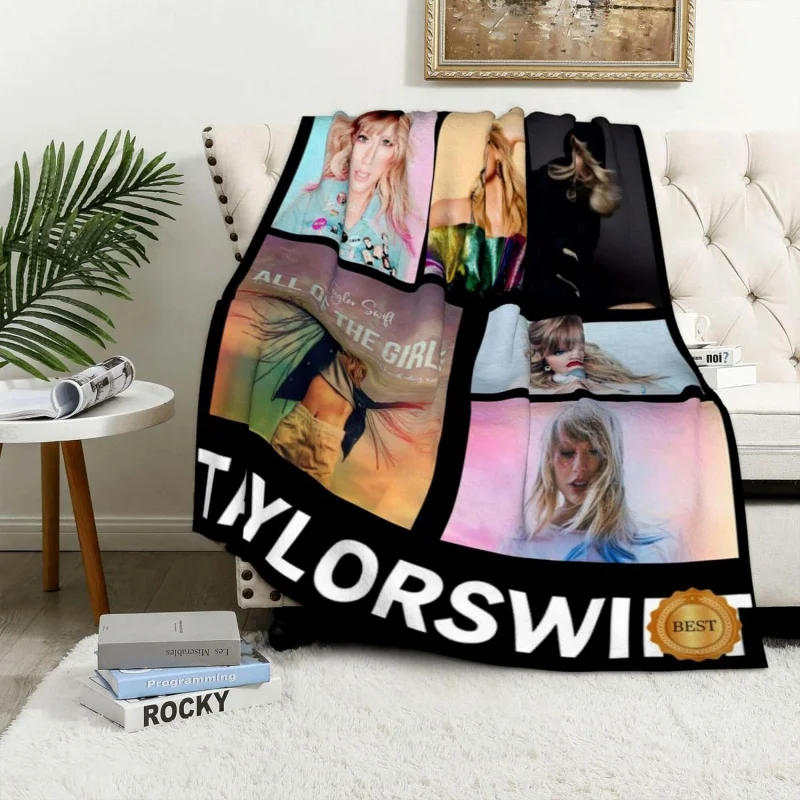 

Taylor Singer Soft Flannel Blanket, Funny Photo Collage, Air Conditioning Blankets, Warm Cozy Throw, Sofa Couch Bed