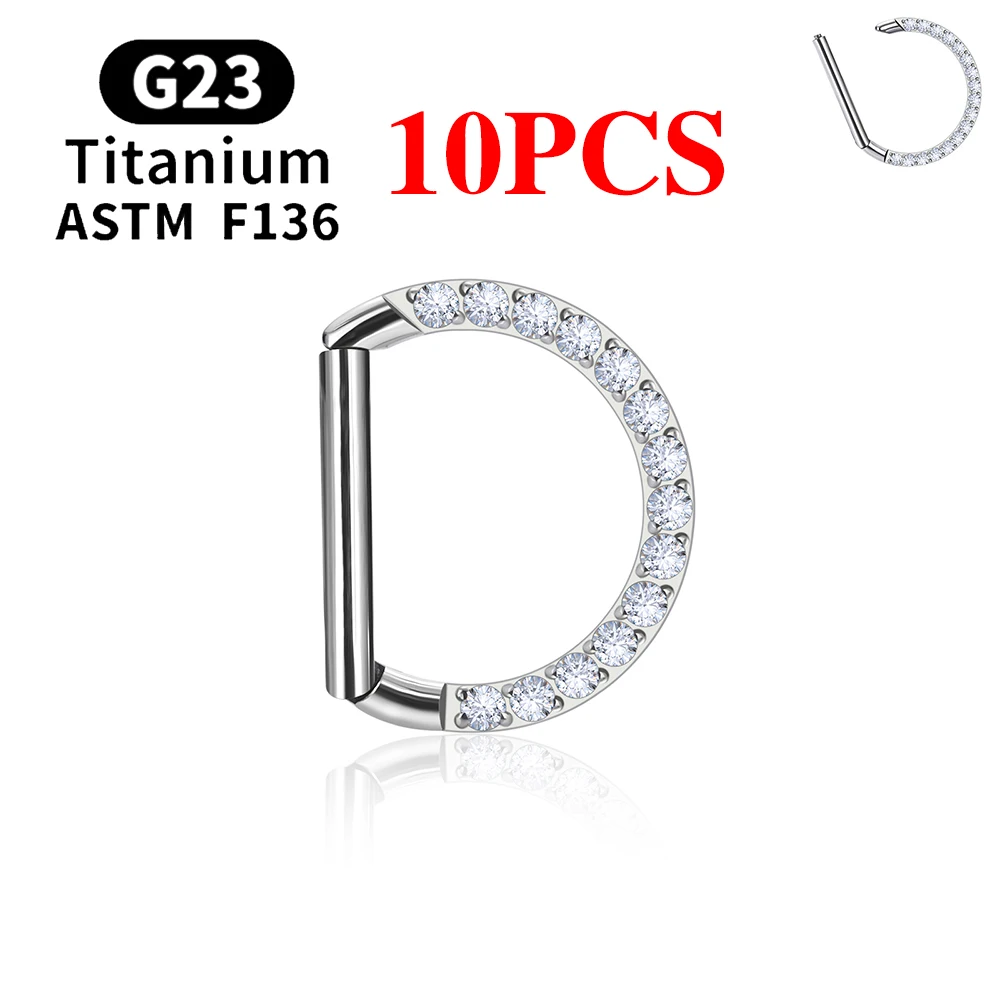 10PCS Silver Color