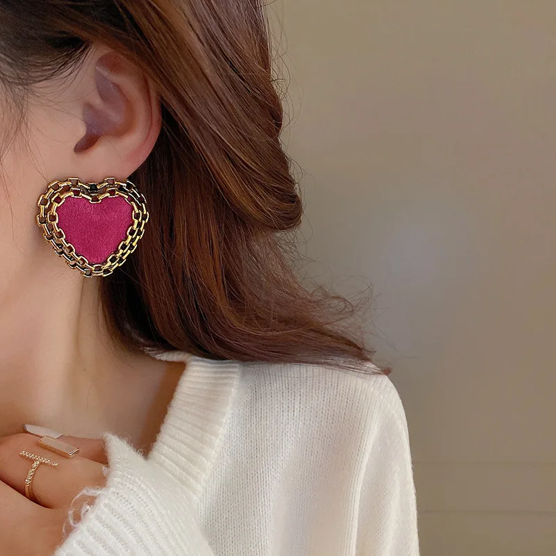 Cloth Stud Earrings Cross Earrings for Women Party Jewelry Accessories Simple stud earrings cross earrings