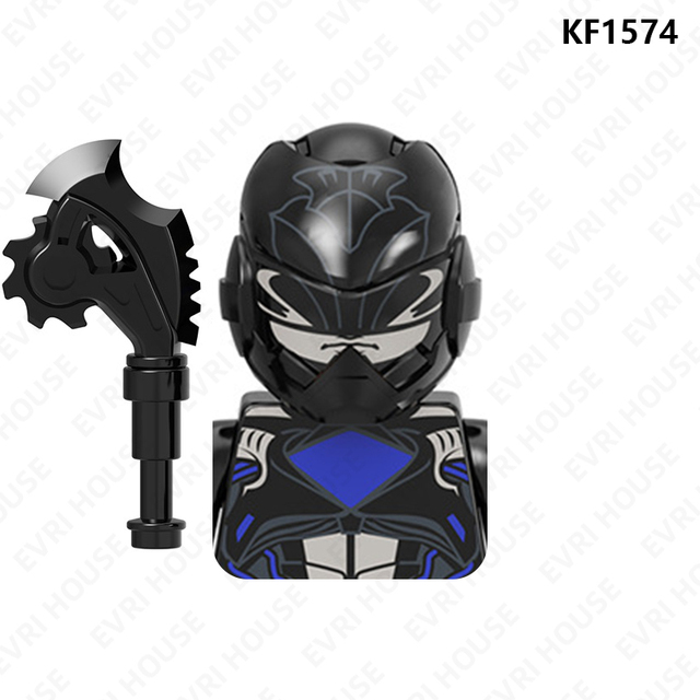 Rangers Mini Action Figures Red Warrior Mighty Morphin Bricks Building Blocks Toys for Children