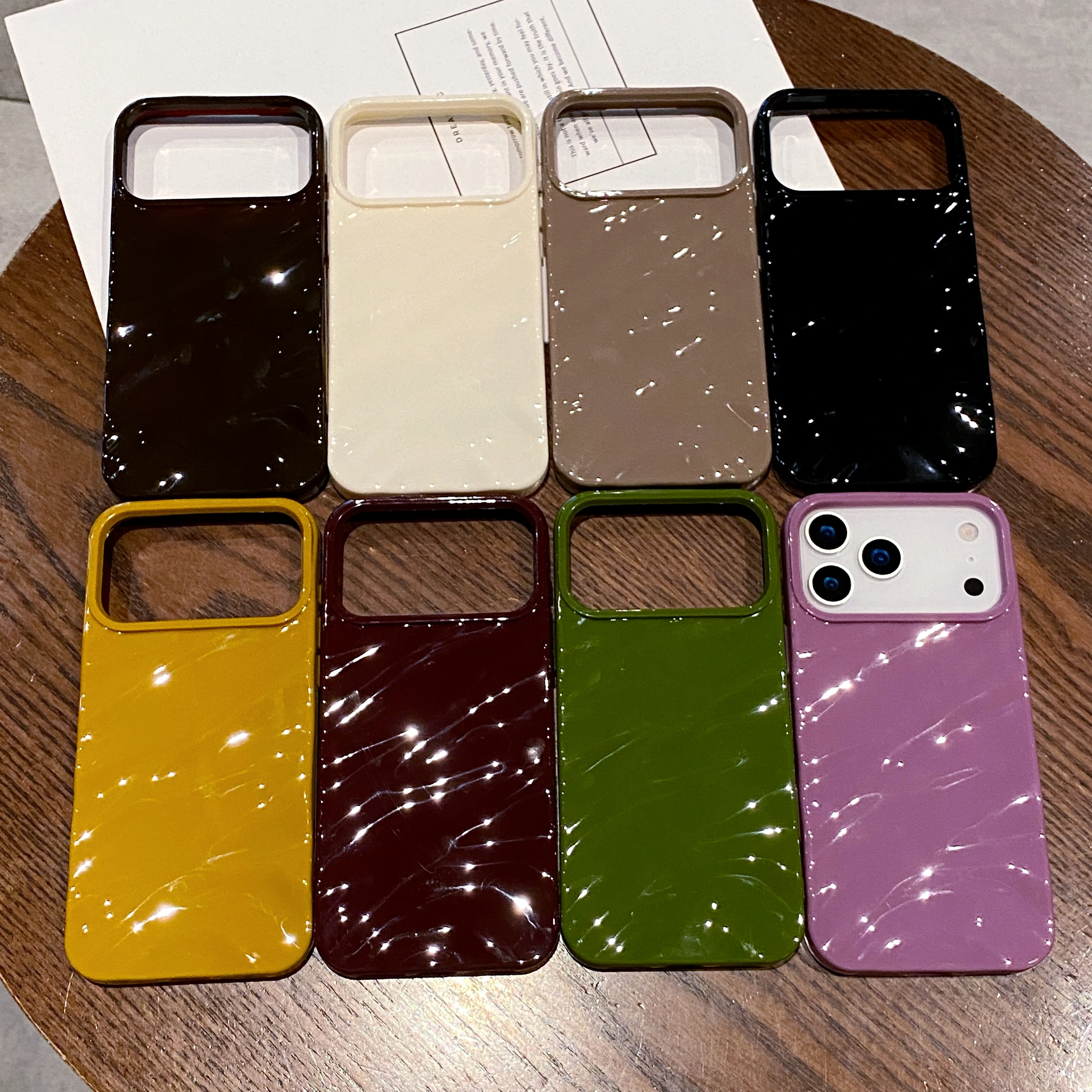 Silk Pattern Wavy Shockproof Phone Case - Soft Protective Back Cover
