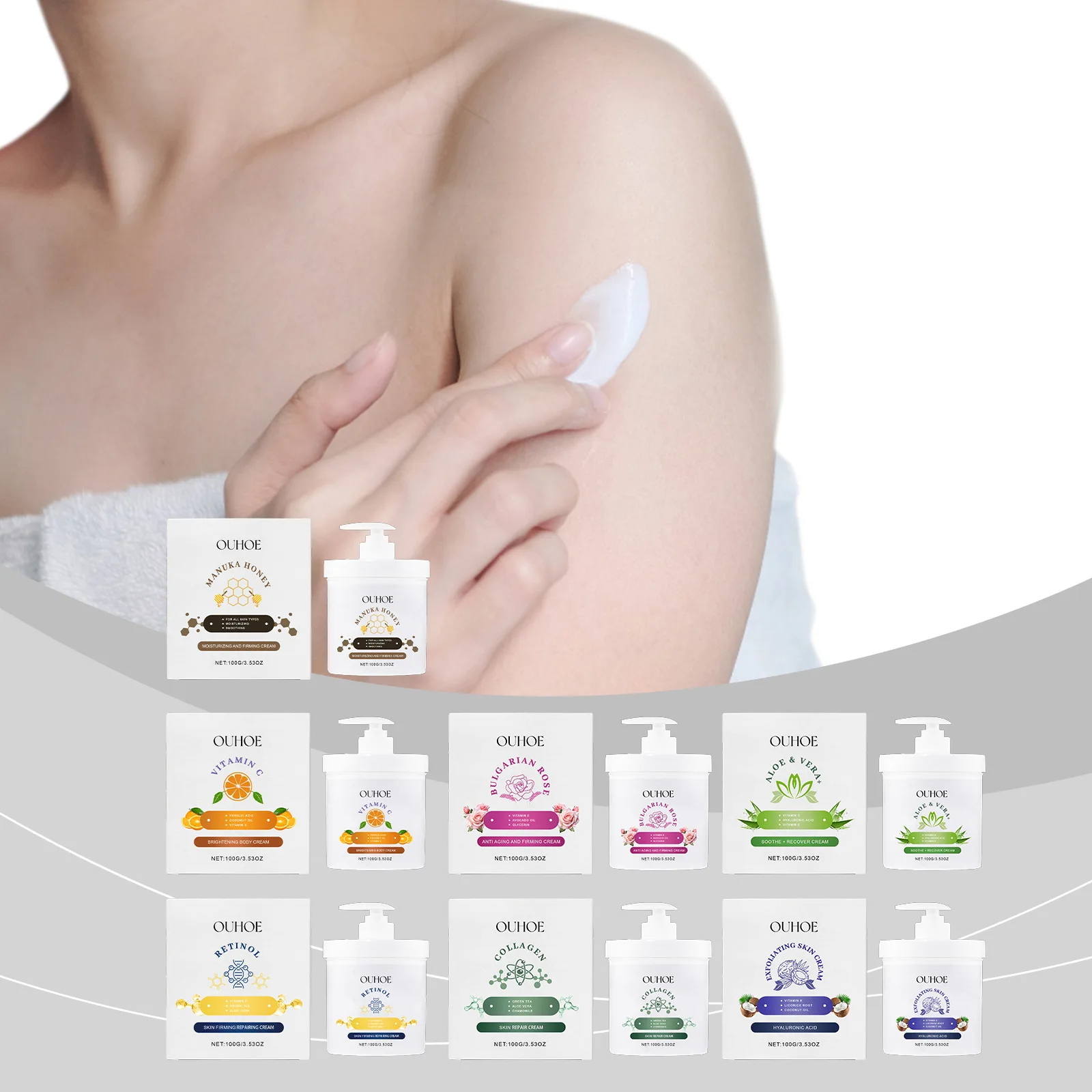 Body Lotion Moisturizer for Dry Black Skin Firming Tightening Reduce Fine Lines Refreshing Women Men Brightening Cream Original 4