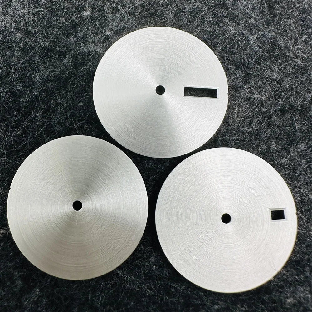 Watch Dial Blank Watch Faces DIY Accessories for NH35 NH36 NH34 Movement 28.5mm Round Sand Texture None single double Calendar watch dial accessories watch face accessories