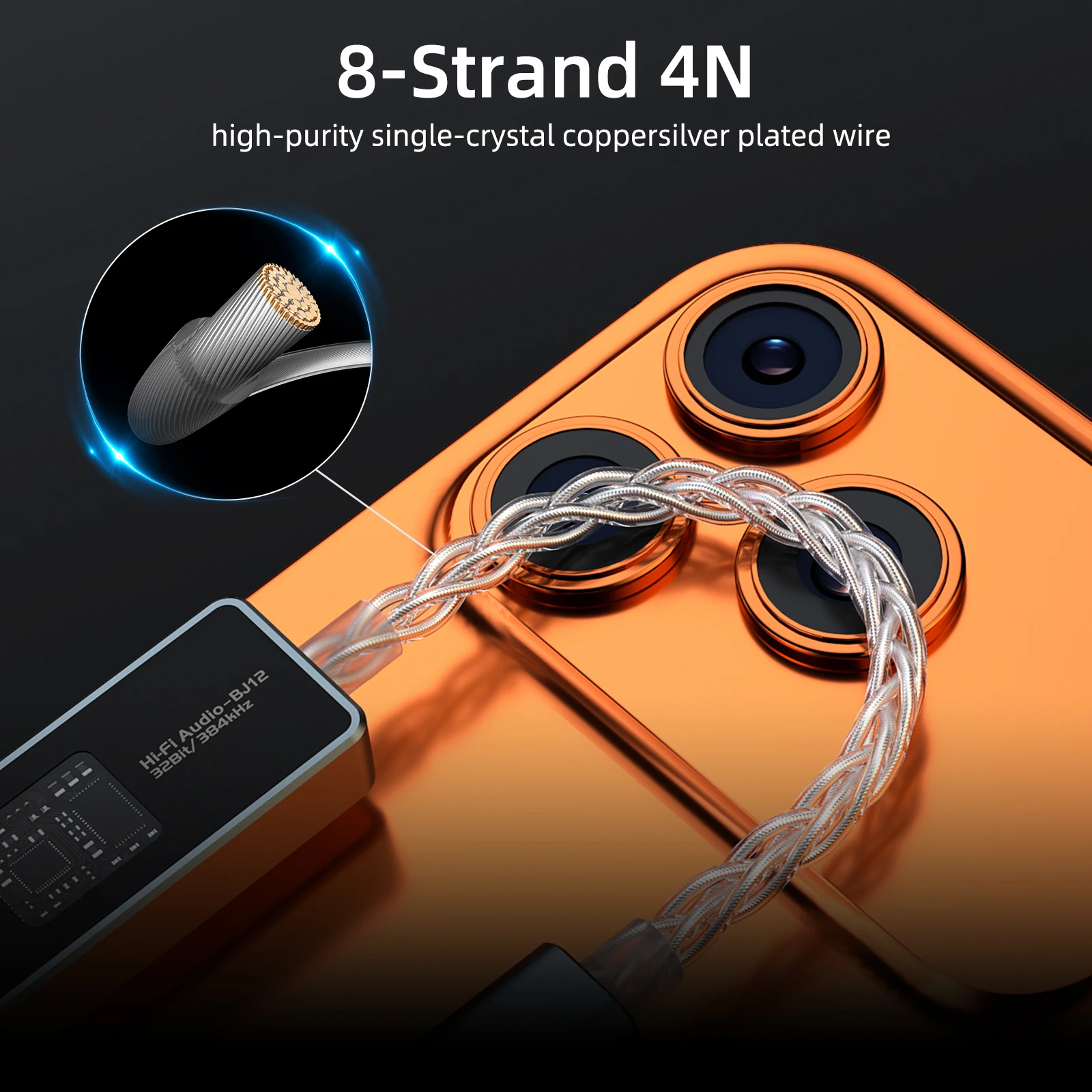 CX31993 USB C DAC 동글 SGM8262 Op-Amp Type C 3.5mm 휴대용 DAC 앰프 HiFi 무손실 오디오 디코더 어댑터 32Bit 384KHz