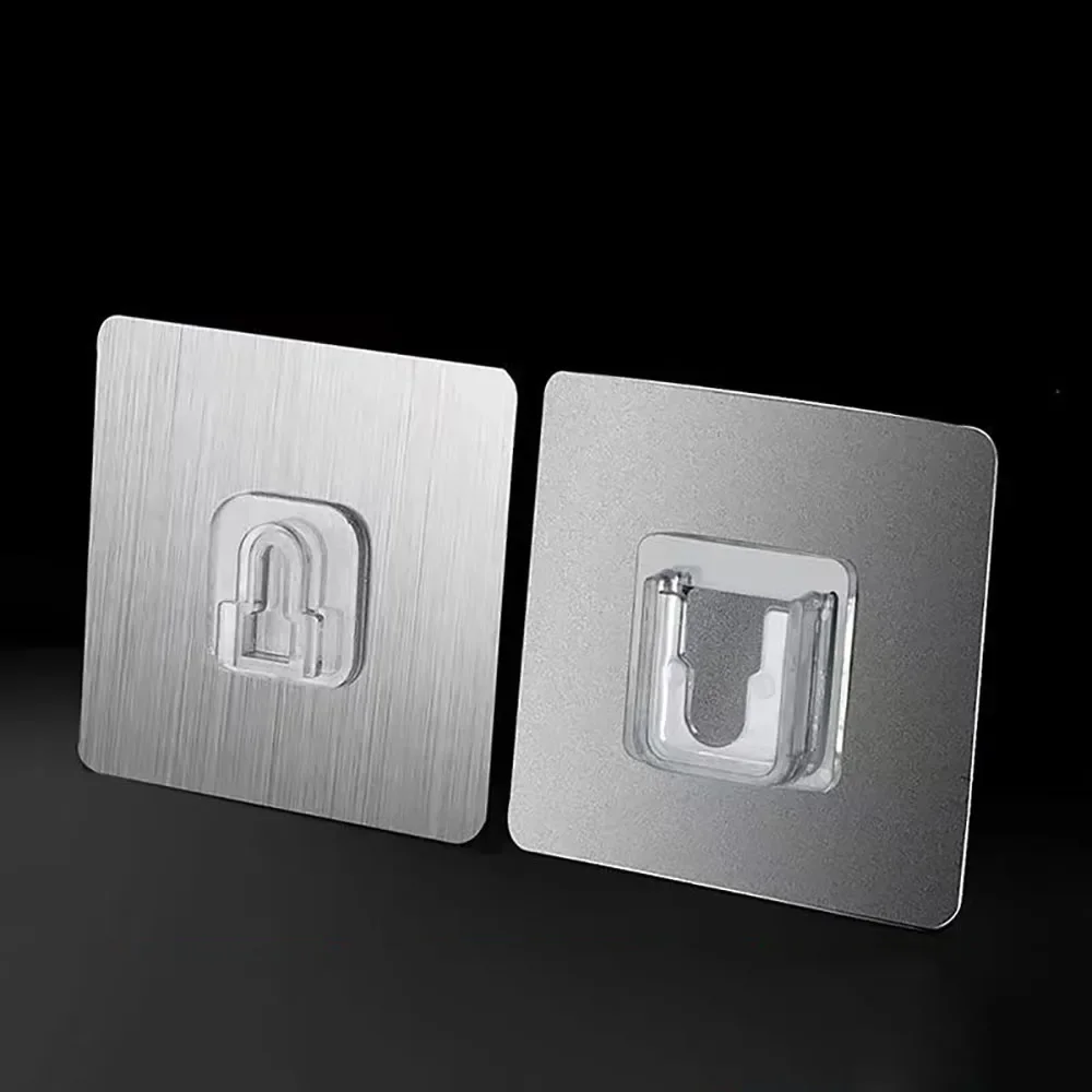 Self Adhesive Buckle Wall Hooks Hanger Transparent Hooks Suction Wall Storage Holder for Kitchen Bathroom 6