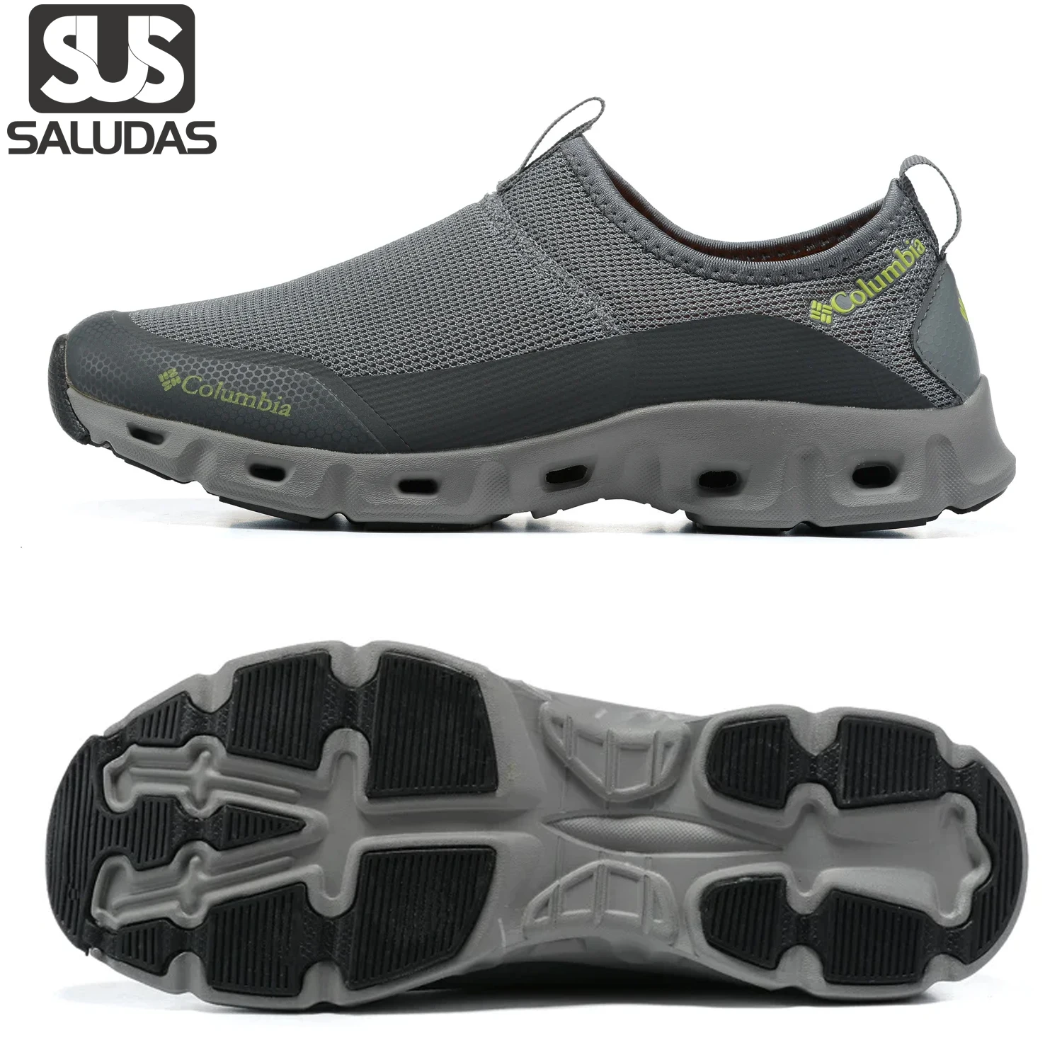 

SALUDAS Men Sneakers Casual Loafers for Men Non-slip Breathable Summer Beach Wading Shoes Outdoor Hiking Trekking Sneakers