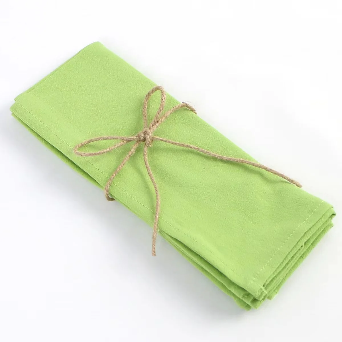 Set Of 12 30x45cm Table Cloth Napkins Cotton Durable Fabric Reusable  Uniform Color For Kitchen Dining Easter Wedding Decoration