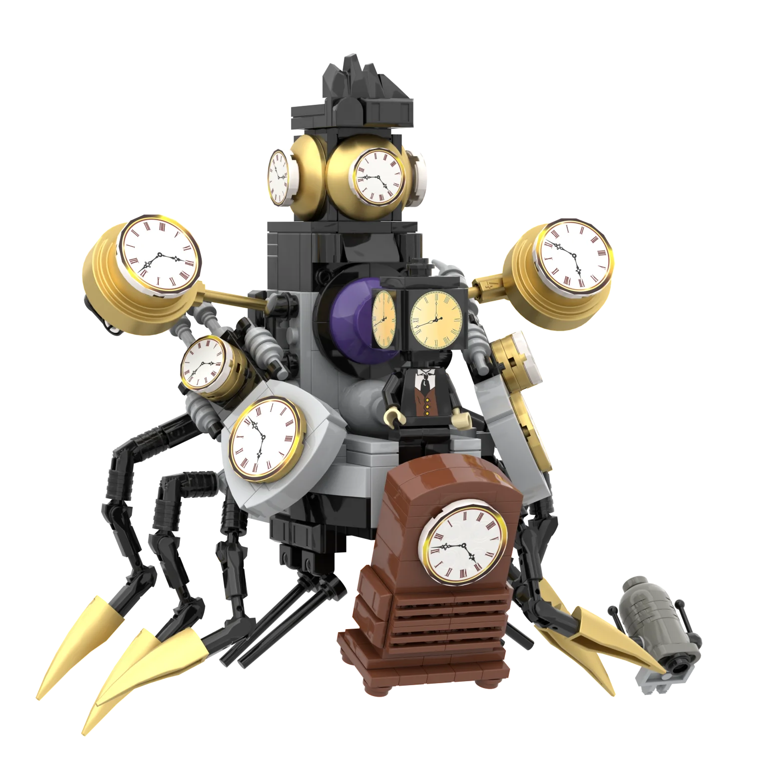 Skibidi Toilet Time Robot Man Tv Personality Una Serie Di Skibidi Toilet Man Building Blocks Giocattoli Per Bambini Compleanno Regalo Di Capodanno
