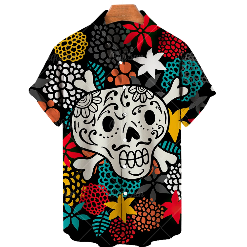 Рисунок 3 - Рубашка мужская с 3D-принтом черепа