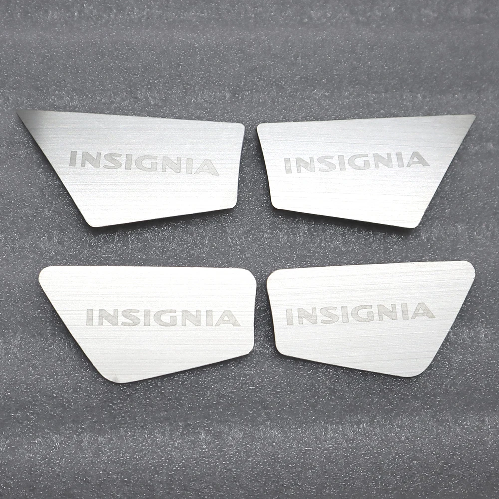Car Accessories Metal Silver Interior Door Handle Cap Trim Cover Stickers For Opel Insignia Vauxhall Holden 2009-2016 - 3
